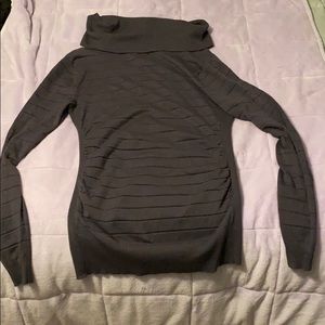 Grey with silver thres through